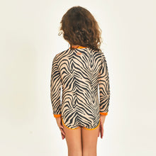 Ladda in bilden i gallerivisningen, Model Back: Uv Line Baby-Bademode Swimsuit Baby Zebra Upf50+