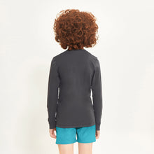 Ladda in bilden i gallerivisningen, Model Back: Uv Line Rashguard Longsleeve Uvpro Kids Preto Upf50+