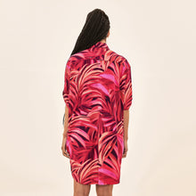 Ladda in bilden i gallerivisningen, Model Back: Uv Line Hemdblusenkleid Shirtdress Copacabana Upf50+