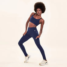 Ladda in bilden i gallerivisningen, Image 06: Uv Line Fitness-Shorts Legging Fit Aspen Navy Blue Upf50+