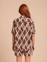 Ladda in bilden i gallerivisningen, Model Back: Uv Line Hemdblusenkleid Shirt Copa Diamond Upf50+