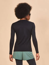 Ladda in bilden i gallerivisningen, Model Back: Uv Line Rashguard Longsleeve Fem Skin Infratherm Preto Upf50+