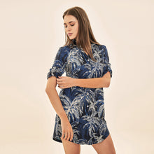 Ladda in bilden i gallerivisningen, Image 02: Uv Line Hemdblusenkleid Shirtdress Coqueiros Marinho Upf50+