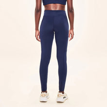 Ladda in bilden i gallerivisningen, Model Back: Uv Line Fitness-Shorts Legging Fit Aspen Navy Blue Upf50+
