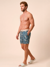 Ladda in bilden i gallerivisningen, Image 03: Uv Line Bermuda-Shorts Shorts Acqua Boxer Tie Dye Blue Upf50+