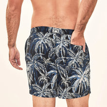 Ladda in bilden i gallerivisningen, Model Back: Uv Line Badeshorts Short Acqua Coqueiros Marinho Upf50+