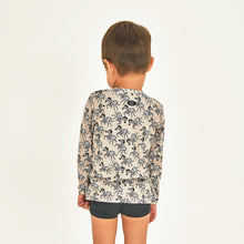 Ladda in bilden i gallerivisningen, Model Back: Uv Line Rashguard Longsleeve Baby Zebra Upf50+
