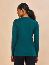 Ladda in bilden i gallerivisningen, Model Back: Uv Line Rashguard Longsleeve Fem New Fit Petroleo Upf50+