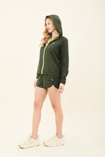 Ladda in bilden i gallerivisningen, Image 03: Uv Line Fitness-Cover-Up Bag-Foldable Windbreaker Jacket Verde Militar