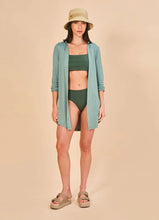 Ladda in bilden i gallerivisningen, Image 02: Uv Line Hemdblusenkleid Shirtdress Copenhagen Water Green Upf50+
