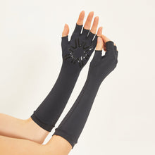 Ladda in bilden i gallerivisningen, Image 06: Uv Line Handschuhe Long Gloves Uni Black Upf50+
