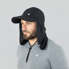 Ladda in bilden i gallerivisningen, Model Front: Uv Line Legionärshut Neck Cap Africa 2021 Masc Black Upf50+
