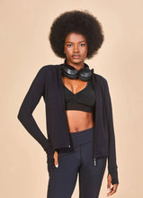 Ladda in bilden i gallerivisningen, Gallery: Uv Line Rashguard Jacket Fem New Fit Black Upf50+
