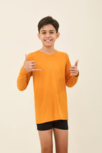 Ladda in bilden i gallerivisningen, Gallery: Uv Line Rashguard Kids Longsleeve Uvpro Laranja
