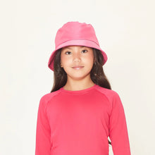 Ladda in bilden i gallerivisningen, Model Front: Uv Line Eimerhut Basic Kids Pink Rosa Upf50+
