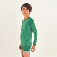 Ladda in bilden i gallerivisningen, Image 02: Uv Line Rashguard Longsleeve Uvpro Kids Verde Brasil Upf50+
