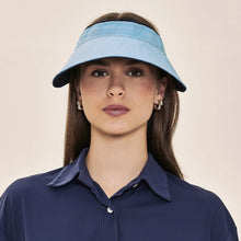 Ladda in bilden i gallerivisningen, Image 05: Uv Line Visor Visor Bali Fem Navy Light Blue Upf50+

