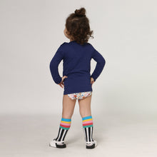 Ladda in bilden i gallerivisningen, Model Back: Uv Line Rashguard Longsleeve Baby Navy Blue Upf50+
