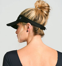 Ladda in bilden i gallerivisningen, Model Back: Uv Line Visor Visor Athletic Dry Fem Black Upf50+
