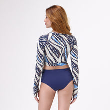 Ladda in bilden i gallerivisningen, Model Back: Uv Line Set Bikini Ondas Upf50+
