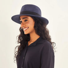Ladda in bilden i gallerivisningen, Image 02: Uv Line Panamahut Hat Shanghai Imp Uni Navy Blue Upf50+
