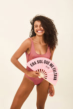 Ladda in bilden i gallerivisningen, Image 05: Uv Line Badeanzug Swimsuit Shine Malva
