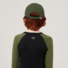 Ladda in bilden i gallerivisningen, Model Back: Uv Line Mützen Cap Teens Colors Inf Green Militar Upf50+
