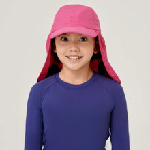 Ladda in bilden i gallerivisningen, Model Front: Uv Line Mützen Legionario Teens Pink Upf50+

