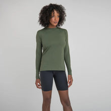 Ladda in bilden i gallerivisningen, Image 02: Uv Line Rashguard Longsleeve Uvpro Fem Verde Militar Upf50+
