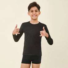 Ladda in bilden i gallerivisningen, Image 04: Uv Line Rashguard Longsleeve Uvpro Kids Black Upf50+
