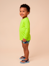 Ladda in bilden i gallerivisningen, Image 02: Uv Line Rashguard Longsleeve Baby Yellow Fluor Upf50+
