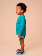 Ladda in bilden i gallerivisningen, Image 03: Uv Line Rashguard Longsleeve Baby Green Sea Upf50+

