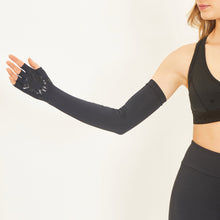 Ladda in bilden i gallerivisningen, Image 05: Uv Line Handschuhe Extra Long Gloves Uni Black Upf50+
