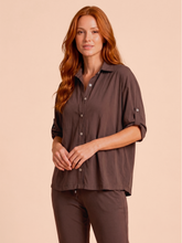 Ladda in bilden i gallerivisningen, Gallery: Uv Line Hemdblusenkleid Shirt Copa Brown Upf50+
