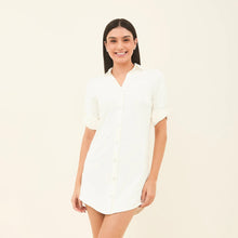 Ladda in bilden i gallerivisningen, Image 04: Uv Line Hemdblusenkleid Shirtdress Copenhagen Fem Off White Upf50+
