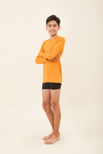 Ladda in bilden i gallerivisningen, Image 03: Uv Line Rashguard Longsleeve Uvpro Kids Orange Upf50+
