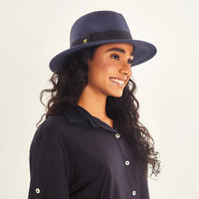 Ladda in bilden i gallerivisningen, Image 04: Uv Line Panamahut Hat Shanghai Imp Uni Navy Blue Upf50+
