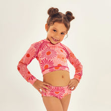 Ladda in bilden i gallerivisningen, Model Front: Uv Line Mädchen-Bikini Bikini Girl Solar Rose
