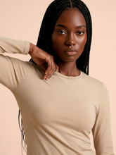 Ladda in bilden i gallerivisningen, Image 06: Uv Line Rashguard Longsleeve Fem New Fit Sand Upf50+

