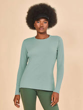 Ladda in bilden i gallerivisningen, Gallery: Uv Line Rashguard Longsleeve Fem New Fit Verde Agua Upf50+
