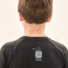 Ladda in bilden i gallerivisningen, Image 04: Uv Line Rashguard Acqua Qr Code Preto Upf50+
