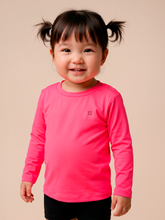 Ladda in bilden i gallerivisningen, Gallery: Uv Line Rashguard Longsleeve Baby Pink Fluor Upf50+
