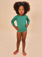 Ladda in bilden i gallerivisningen, Image 02: Uv Line Baby-Bademode Baby Longsleeve Swimsuit Deep Sea Upf50+
