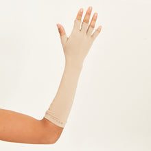 Ladda in bilden i gallerivisningen, Image 02: Uv Line Handschuhe Long Glove Chocolate Upf50+
