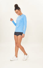 Ladda in bilden i gallerivisningen, Image 02: Uv Line Rashguard Camiseta Uv X Pro Ml Azul Claro Upf50+
