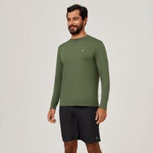 Ladda in bilden i gallerivisningen, Image 02: Uv Line Rashguard Longsleeve Uvpro Green Militar Upf50+
