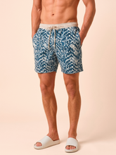 Ladda in bilden i gallerivisningen, Gallery: Uv Line Bermuda-Shorts Shorts Acqua Boxer Tie Dye Blue Upf50+

