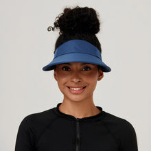Ladda in bilden i gallerivisningen, Model Front: Uv Line Visor Visor Leblon Navy Blue Upf50+
