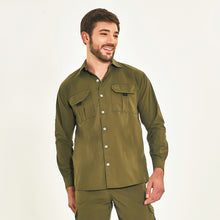 Ladda in bilden i gallerivisningen, Model Front: Uv Line Fitness-Top Tenerife Verde Militar Upf50+
