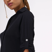 Ladda in bilden i gallerivisningen, Image 04: Uv Line Hemdblusenkleid Shirtdress Copenhagen Fem Black Upf50+
